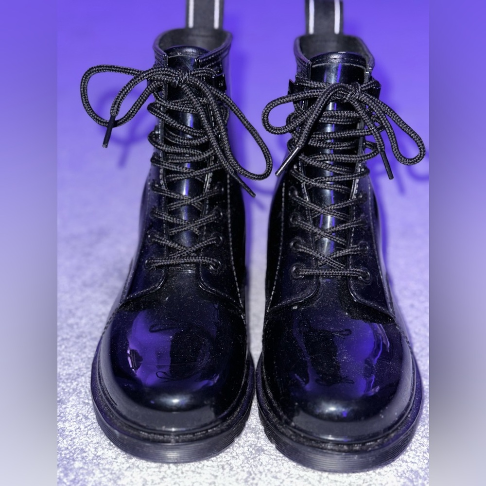 MICHAEL Michael Kors patent rain boots 8